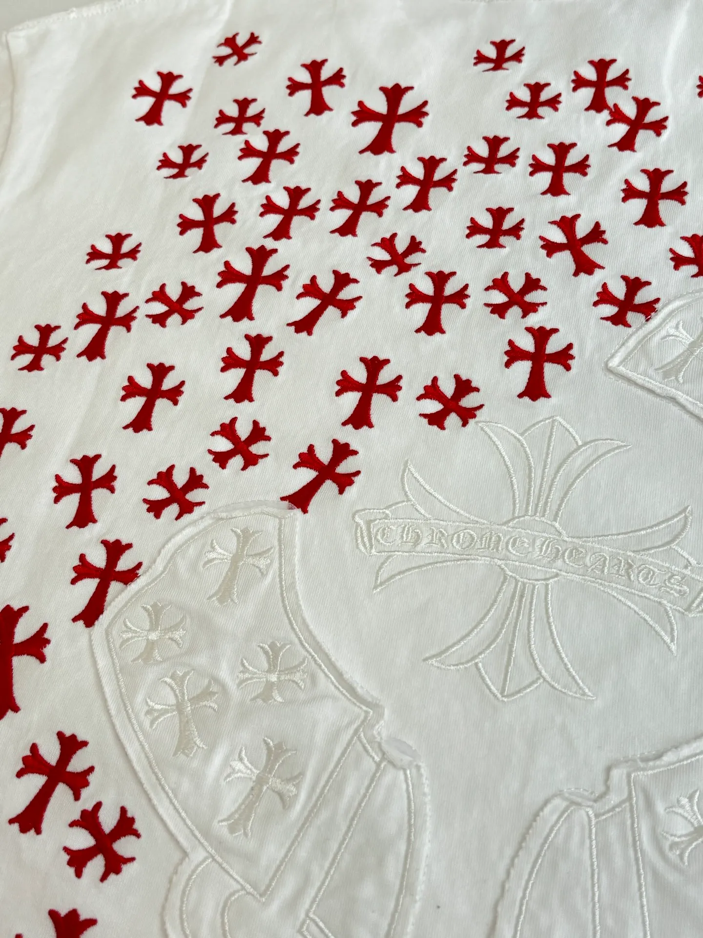 Chrome Heart T ， 、 、 ， ， Red ， ， ， 、 ， Authentic Size：S/M/L/XL
